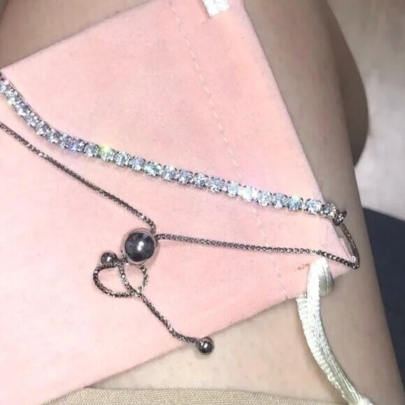 925 Sterling Silver Tennis Bracelet - Picture 4 of 5